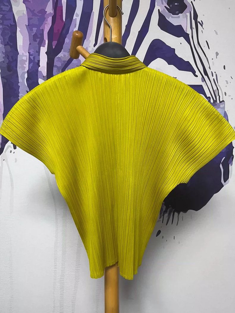 Issey Miyake Issey Miyake size:3 A ginger yellow cardigan with short sl Size S / US 4 / IT 40 - 3 Thumbnail