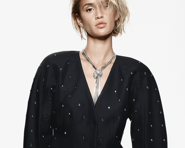 H&M Rhinestone-Embellished Jacket Size XS / US 0-2 / IT 36-38 - 1 Thumbnail