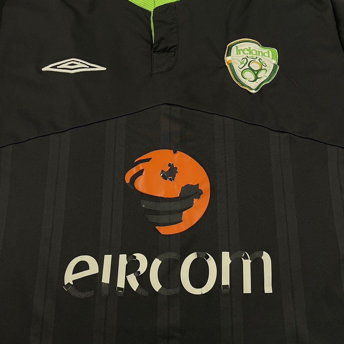 Umbro × Vintage Ireland Umbro Eircom Soccer Jersey Fai 2009 2010 match worn Size US XL / EU 56 / 4 - 2 Thumbnail