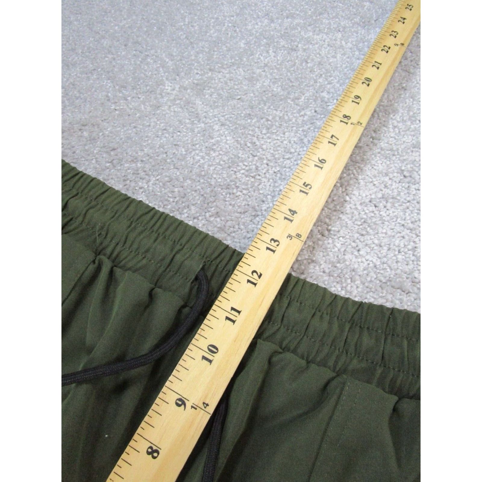 Vintage EPTM Shorts Mens 32 Green Polyester Cargo Leg Belt Read Size US 32 / EU 48 - 6 Thumbnail