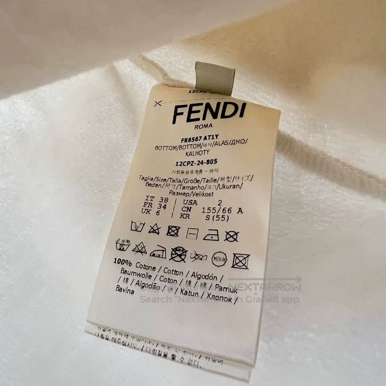 Fendi Fendi Double Flogo mid-rise solid color shorts Size 42" / US 20 - 4 Thumbnail