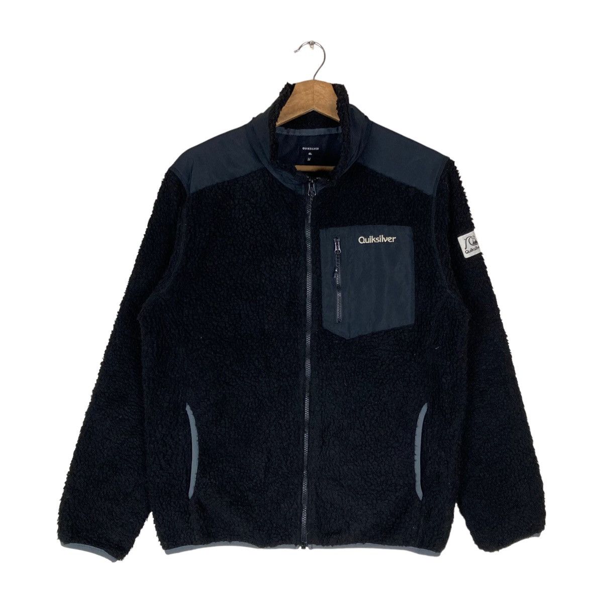 Quiksilver Vintage Quiksilver Full Zipper Fleece Jacket Size US M / EU 48-50 / 2 - 1 Thumbnail