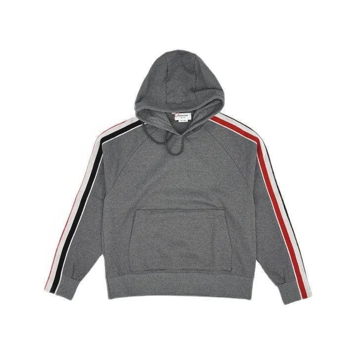 Thom Browne TB Gray Hooded Sweatshirt for Men -2507 Size US M / EU 48-50 / 2 - 8 Thumbnail
