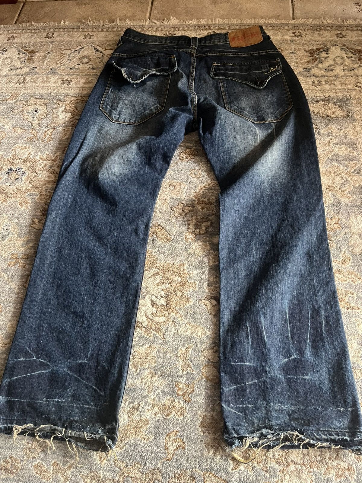 Ed Hardy ED HARDY LOT 2010 RAW DENIM JEANS 34 STRAIGHTLEG / BAGGY Size US 32 / EU 48 - 3 Thumbnail