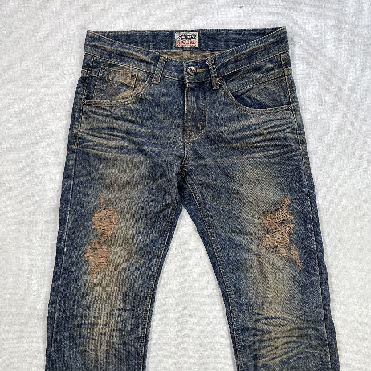 Japanese Brand DPSR Clawmarks Distressed Patchwork Patina Design Jeans Size US 32 / EU 48 - 3 Thumbnail