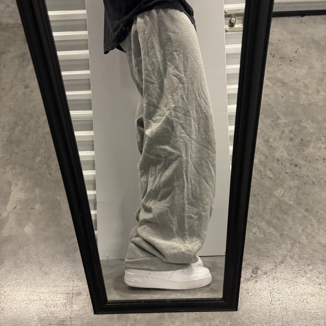 Japanese Brand × Vintage Crazy Vintage Y2K/2000s Baggy Light Grey Streetwear Essential Sweatpants! Size US 34 / EU 50 - 2 Thumbnail