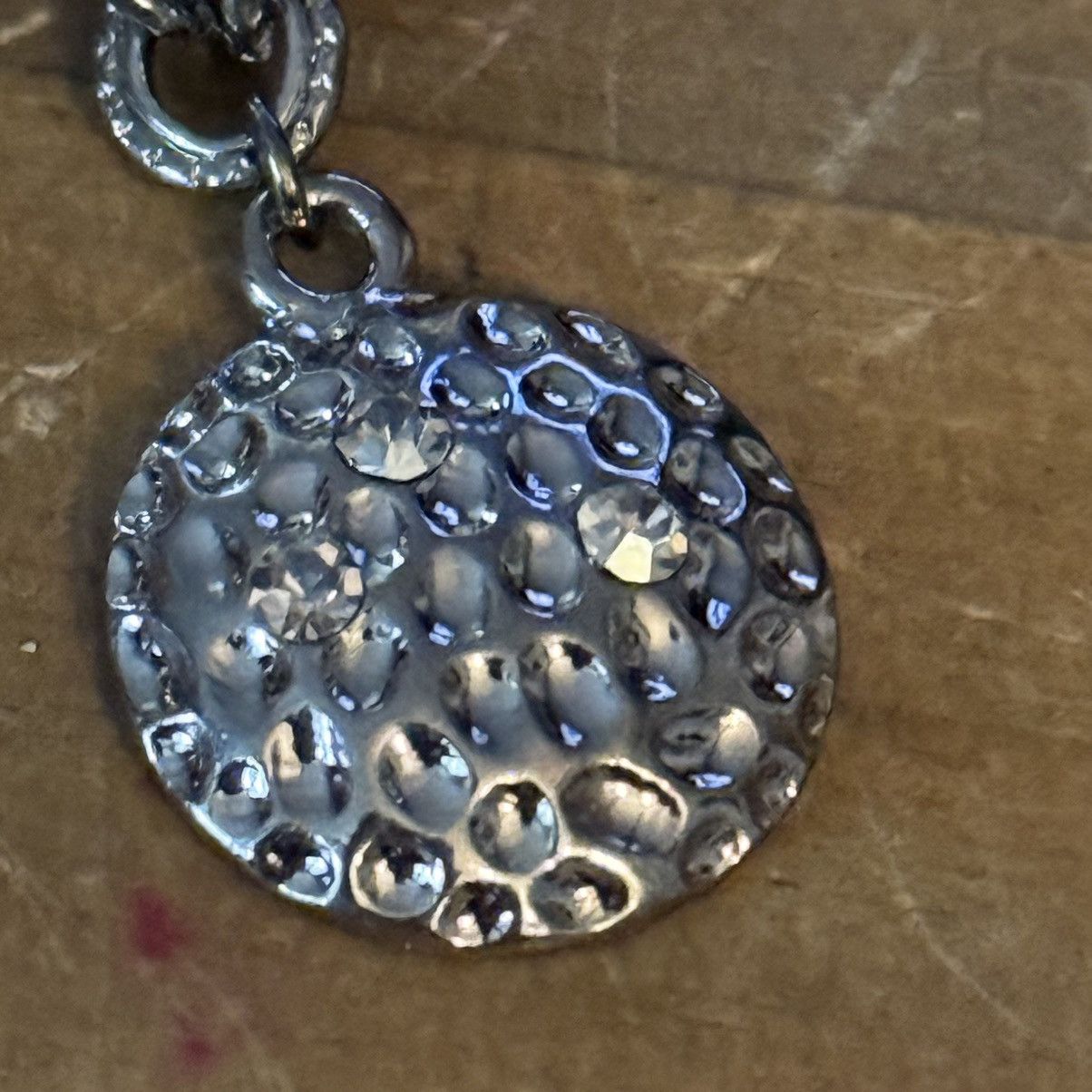 Other Silver tone dimpled discs charm bracelet Size ONE SIZE - 2 Thumbnail