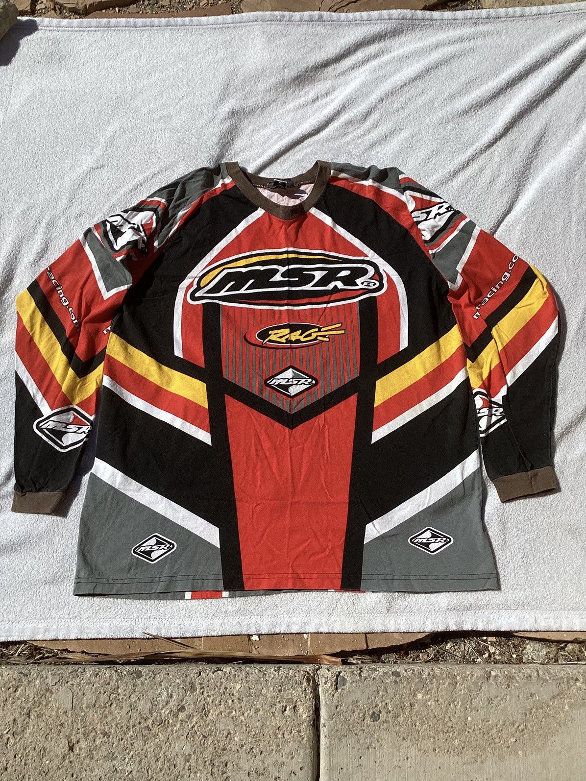 Other Vtg 90s Malcolm Smith racing USA multicolor racing jersey Size US XL / EU 56 / 4 - 1 Thumbnail