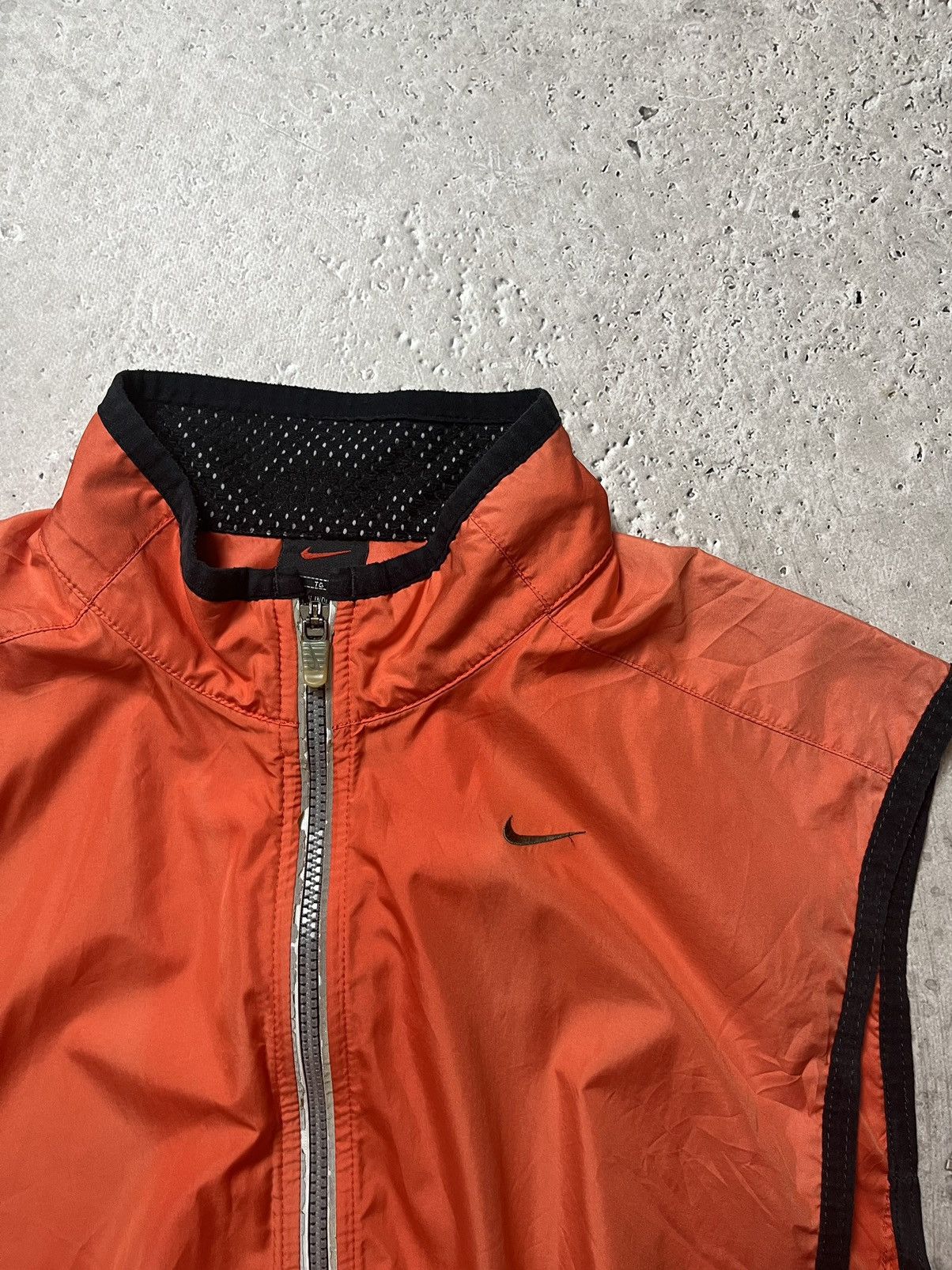 Nike × Vintage Nike Mini Swoosh Nylon Track Vest Vintage Jacket Size US XL / EU 56 / 4 - 7 Thumbnail