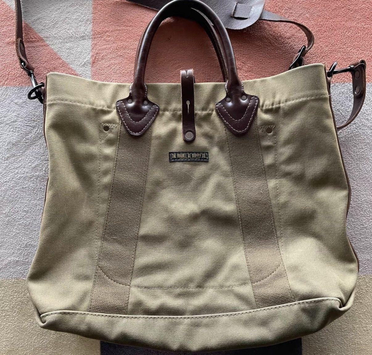 RRL Ralph Lauren RRL Ralph Lauren Double RL Canvas Tote Bag K22 Size ONE SIZE - 2 Thumbnail