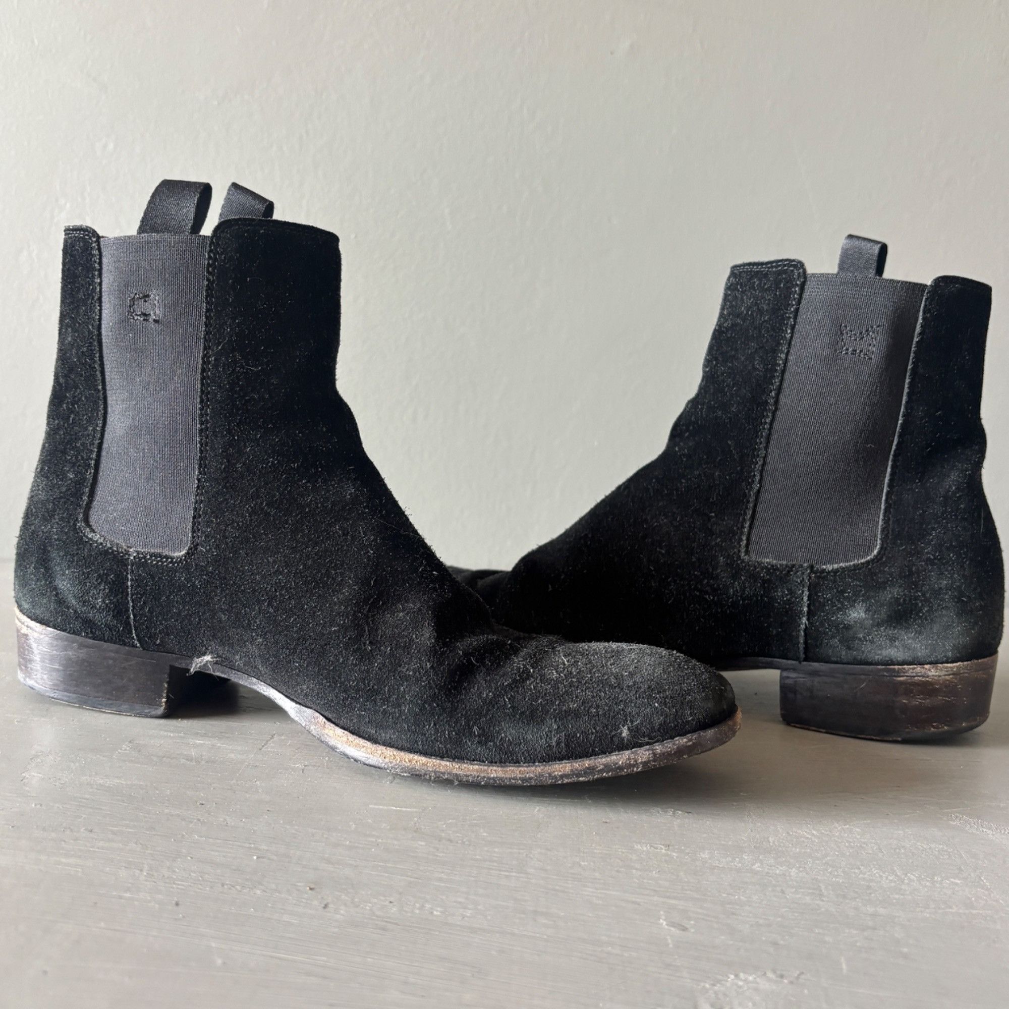 Marc Jacobs Vintage Marc Jacobs Black Suede Chelsea Boots Mens Size 39 M Size US 6 / EU 39 - 9 Thumbnail