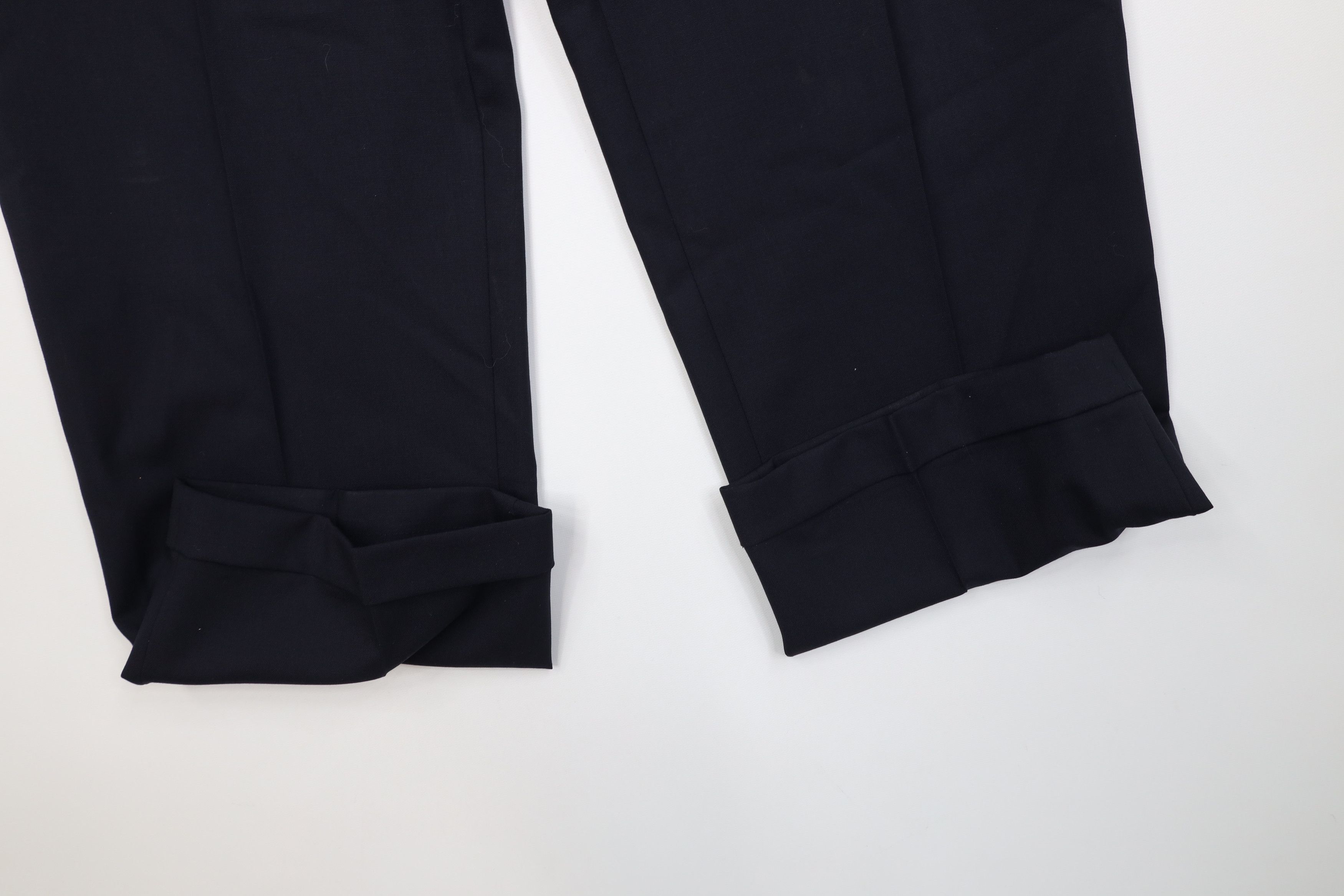 Vintage Vintage 90s Streetwear Virgin Wool Knit Wide Leg Chino Pants Size US 36 / EU 52 - 6 Thumbnail