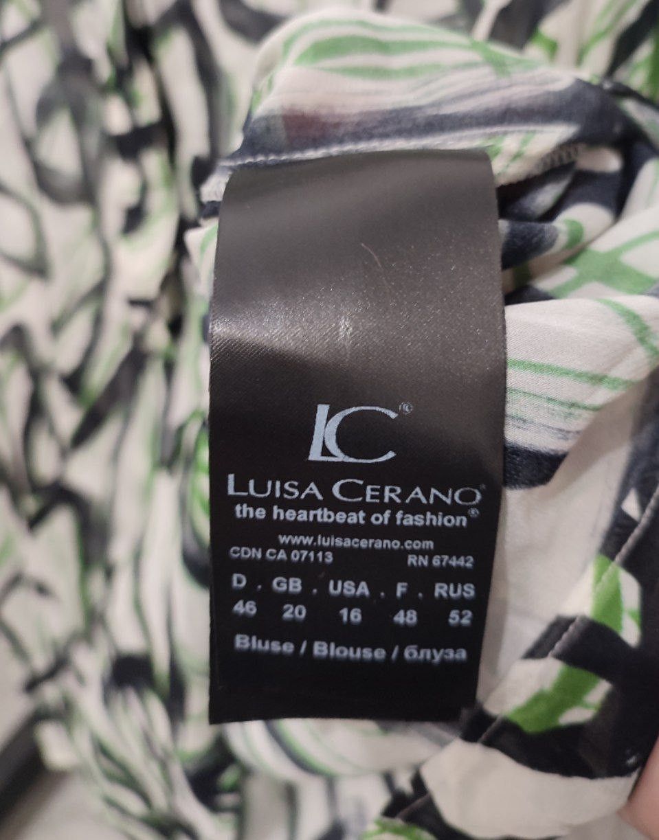 Luisa Cerano Luisa Cerano Abstract Swirl Print Blouse Ivory/black Size XL / US 12-14 / IT 48-50 - 9 Thumbnail
