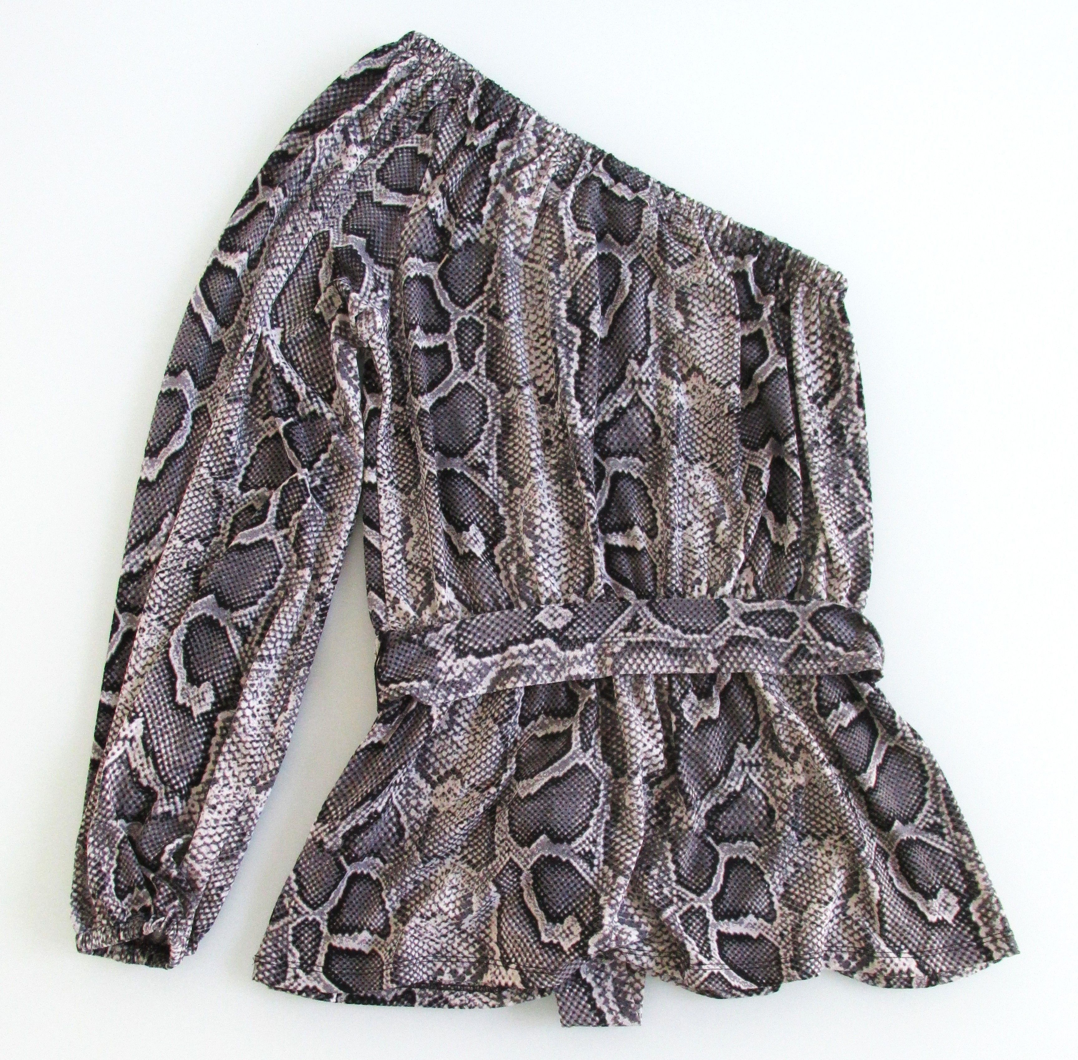 Michael Kors Michael Kors Women's One Shoulder Knit Blouse Size Small Size S / US 4 / IT 40 - 6 Thumbnail