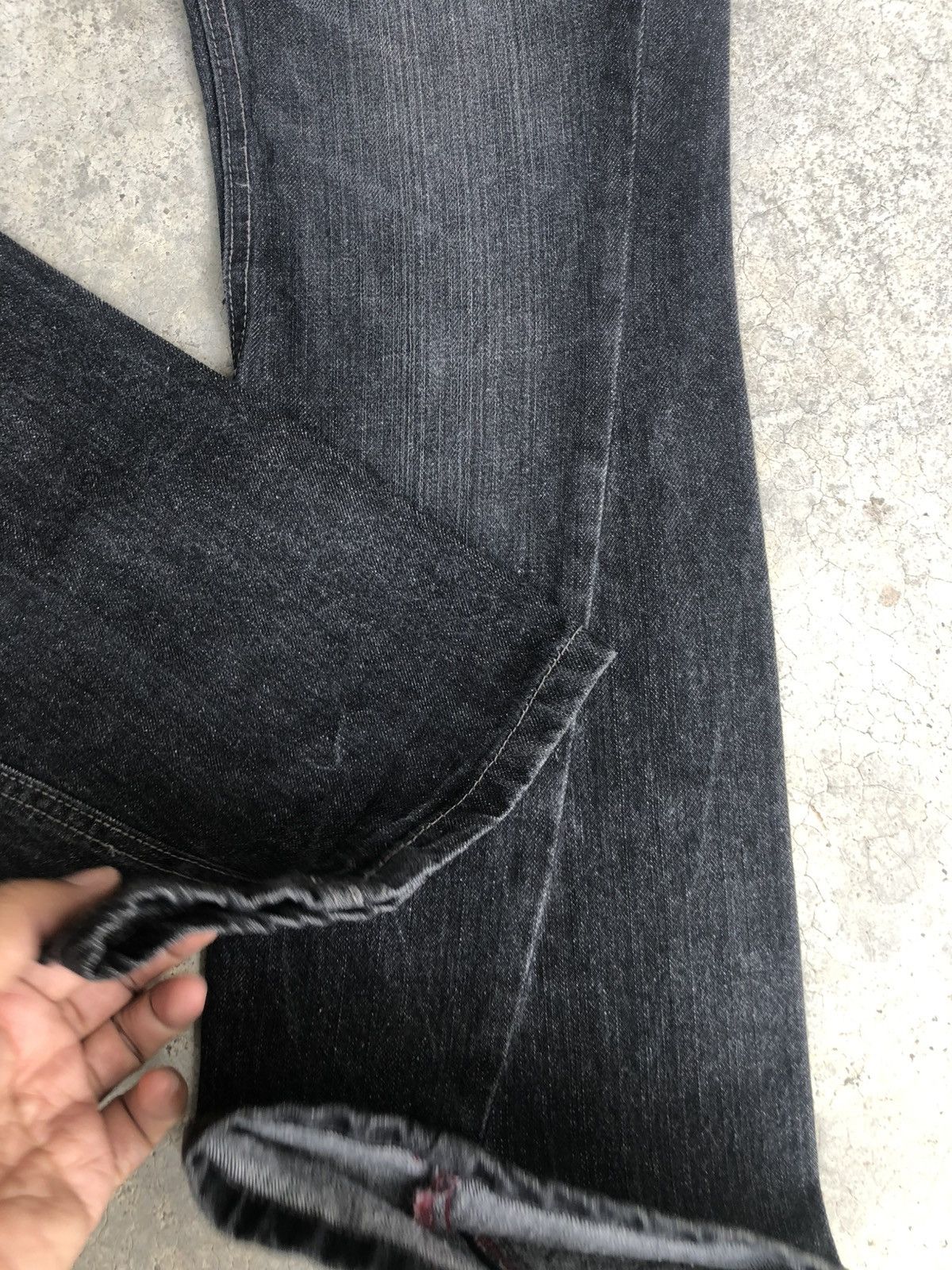 If Six Was Nine Japanese Barcedos Flared Jeans Bootcut Distressed Jeans Size US 31 - 13 Thumbnail
