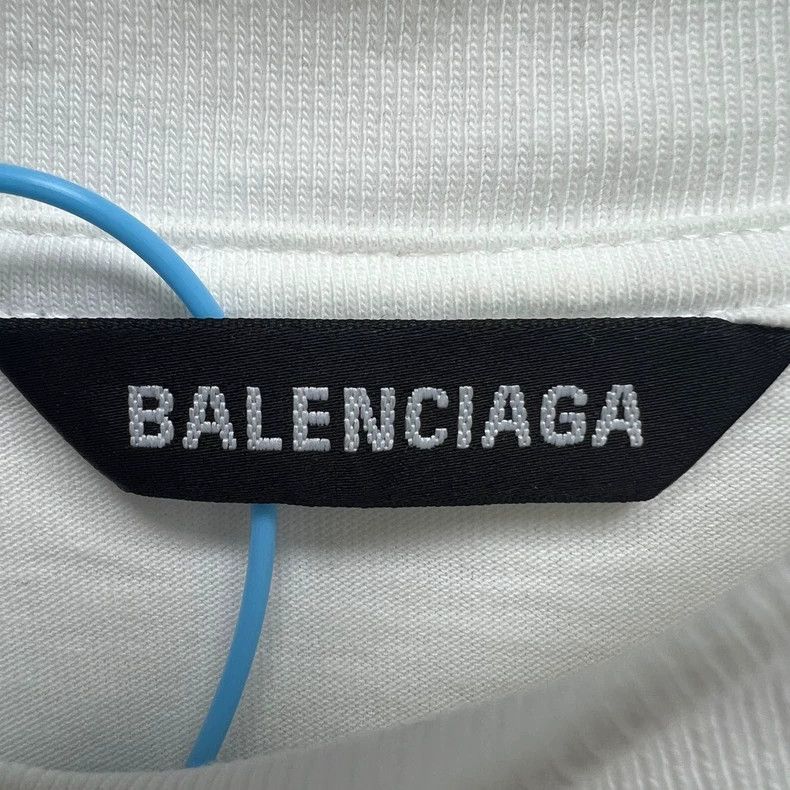 Balenciaga Balenciaga Double B embroidery white short-sleeve Size US M / EU 48-50 / 2 - 4 Thumbnail