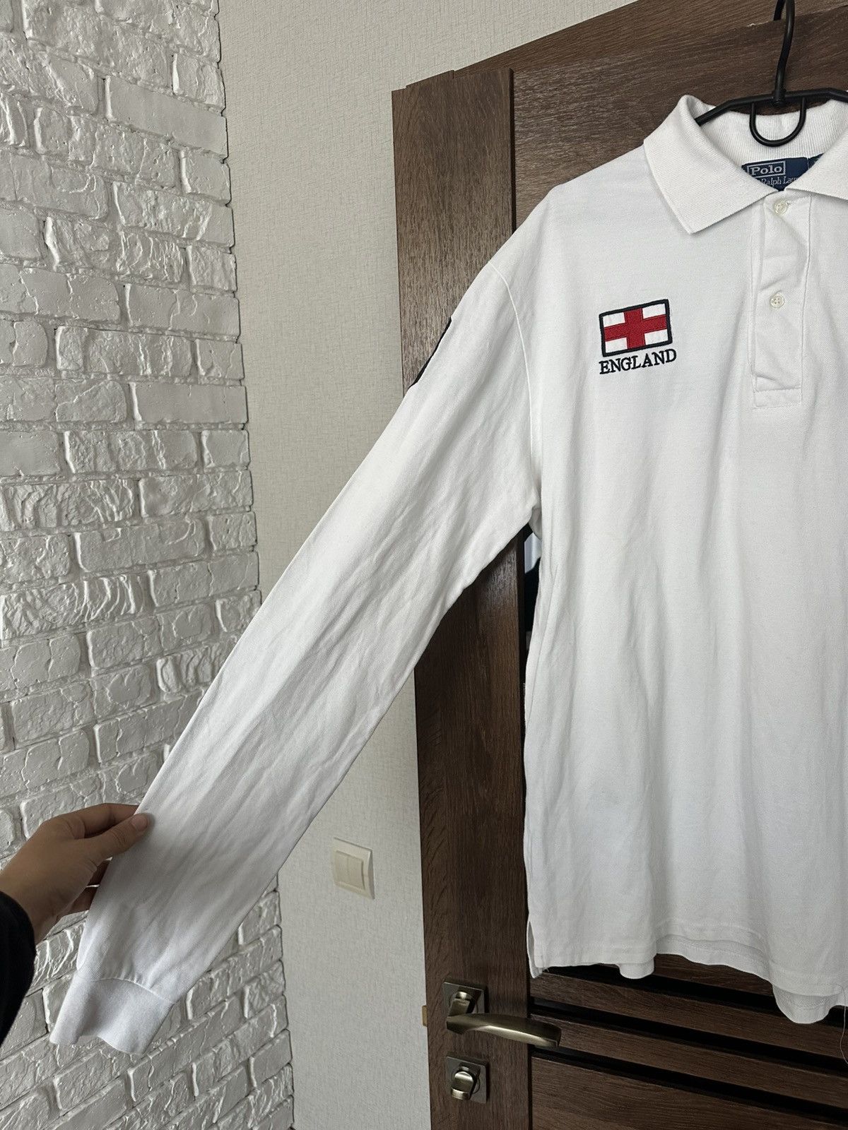 Polo Ralph Lauren Ralph Lauren England Polo RL Long Sleeve T-Shirt Vintage 90s Size US XXL / EU 58 / 5 - 10 Thumbnail