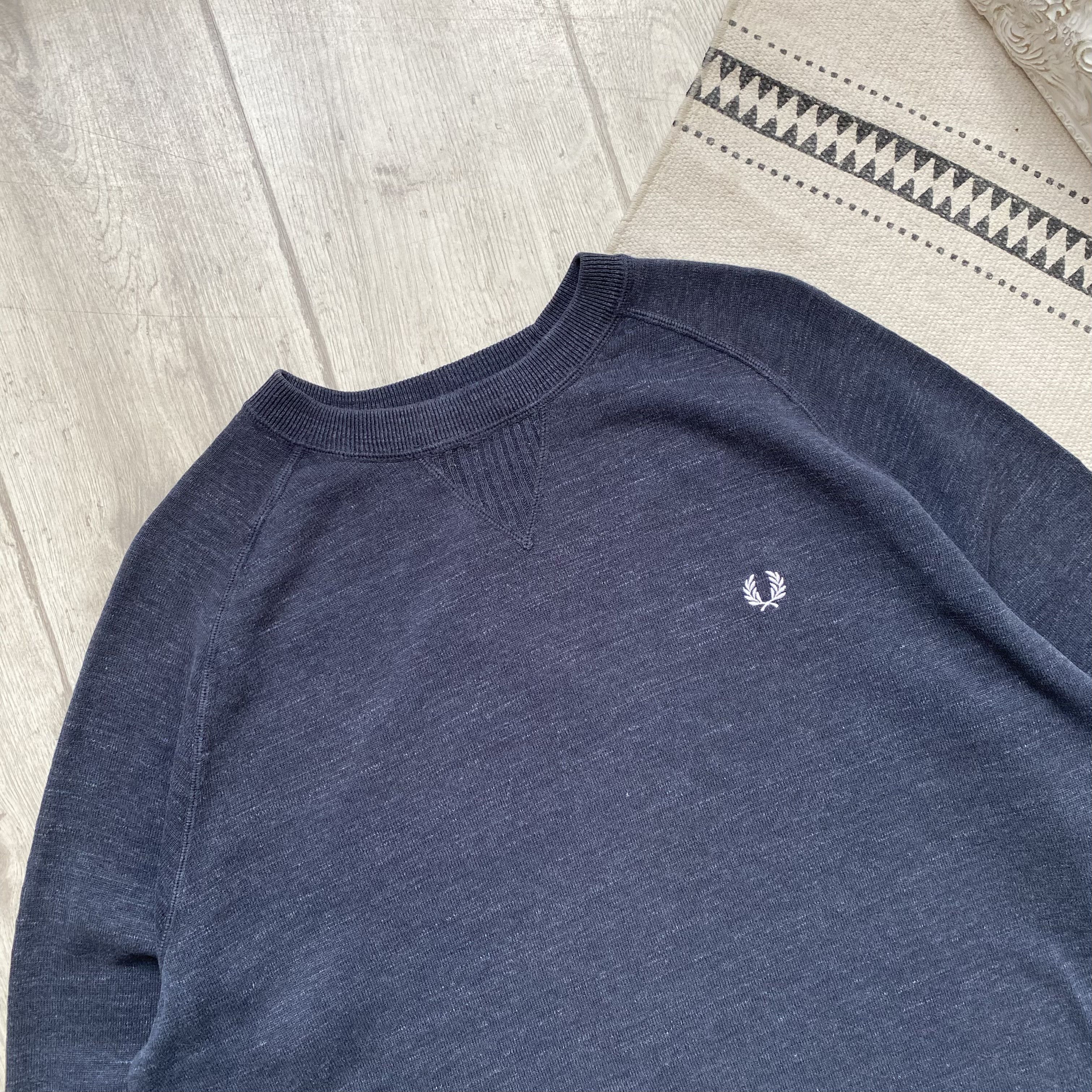 Fred Perry Vintage Fred Perry Sweatshirt Sweater Luxury designer Size US XL / EU 56 / 4 - 2 Thumbnail