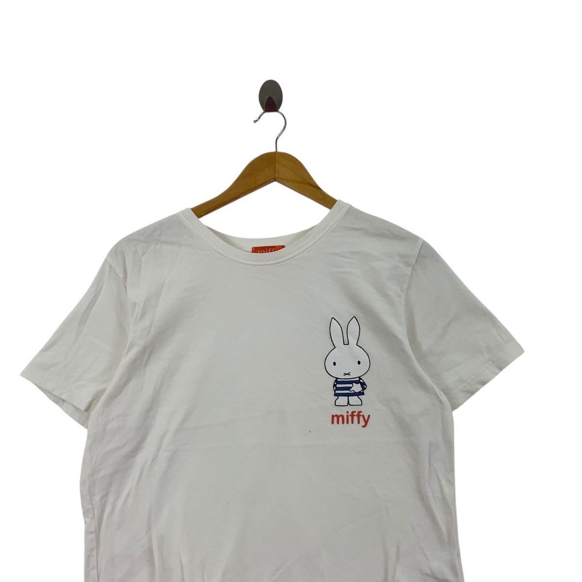 Vintage MIFFY DICK BRUNA Illustration Flower Garden Tee Shirt Top Size S / US 4 / IT 40 - 2 Thumbnail