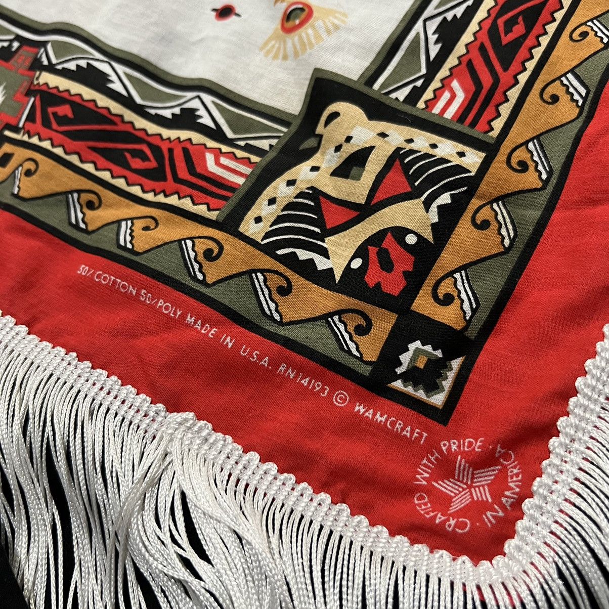 Vintage VTG Wamcraft Bandana Western Fringed Black Navajo Sweatshirt Size M / US 6-8 / IT 42-44 - 4 Thumbnail