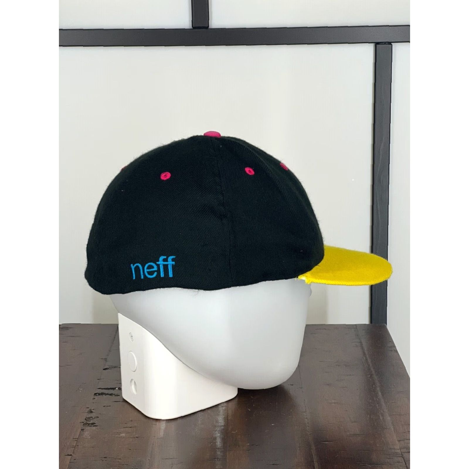 Vintage NEFF Hat Cap Fitted Adult Large Black Skate Skater Surf Cotton Beach Classic F Size ONE SIZE - 5 Thumbnail