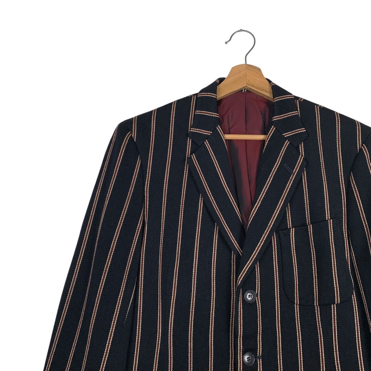 Japanese Brand Rupert By Atsuki Onishi Stripe Casual Jacket Size US M / EU 48-50 / 2 - 6 Thumbnail