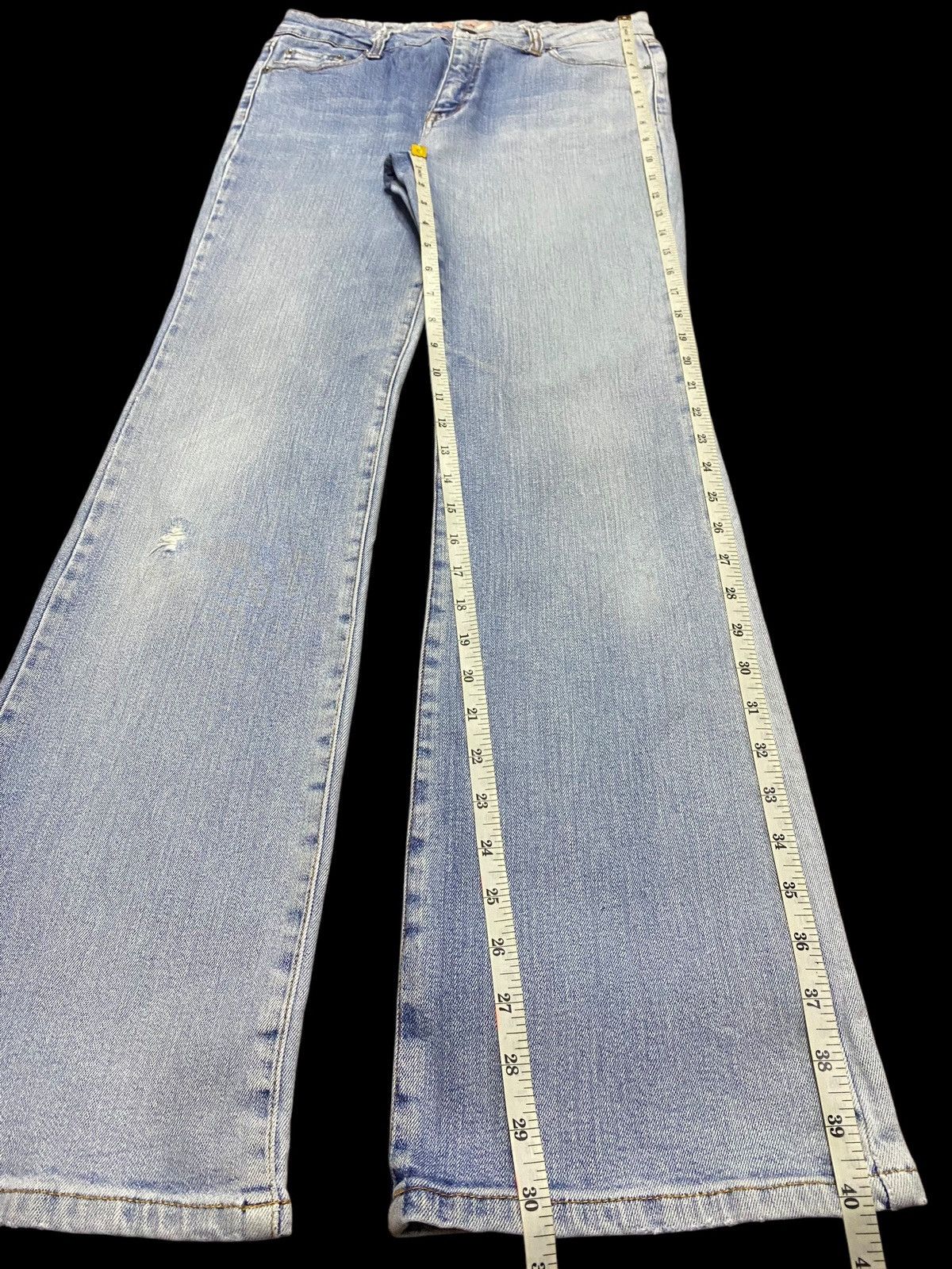 Japanese Brand Vintage Japanese Brand Blue Wash Bootcut Jeans Size 29" - 10 Thumbnail