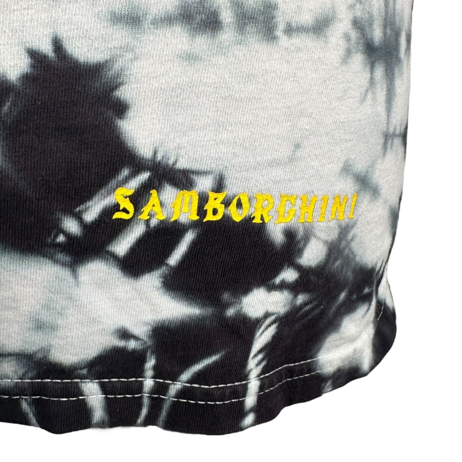 The Unbranded Brand Samborghini T-Shirt Men M White Tie Dye Flaming Face Graphic Size US M / EU 48-50 / 2 - 4 Thumbnail