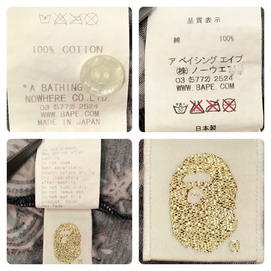 Bape × Nigo BAPE APE FACE paisley pattern polo shirt a bathing ape NIGO Size US S / EU 44-46 / 1 - 8 Thumbnail