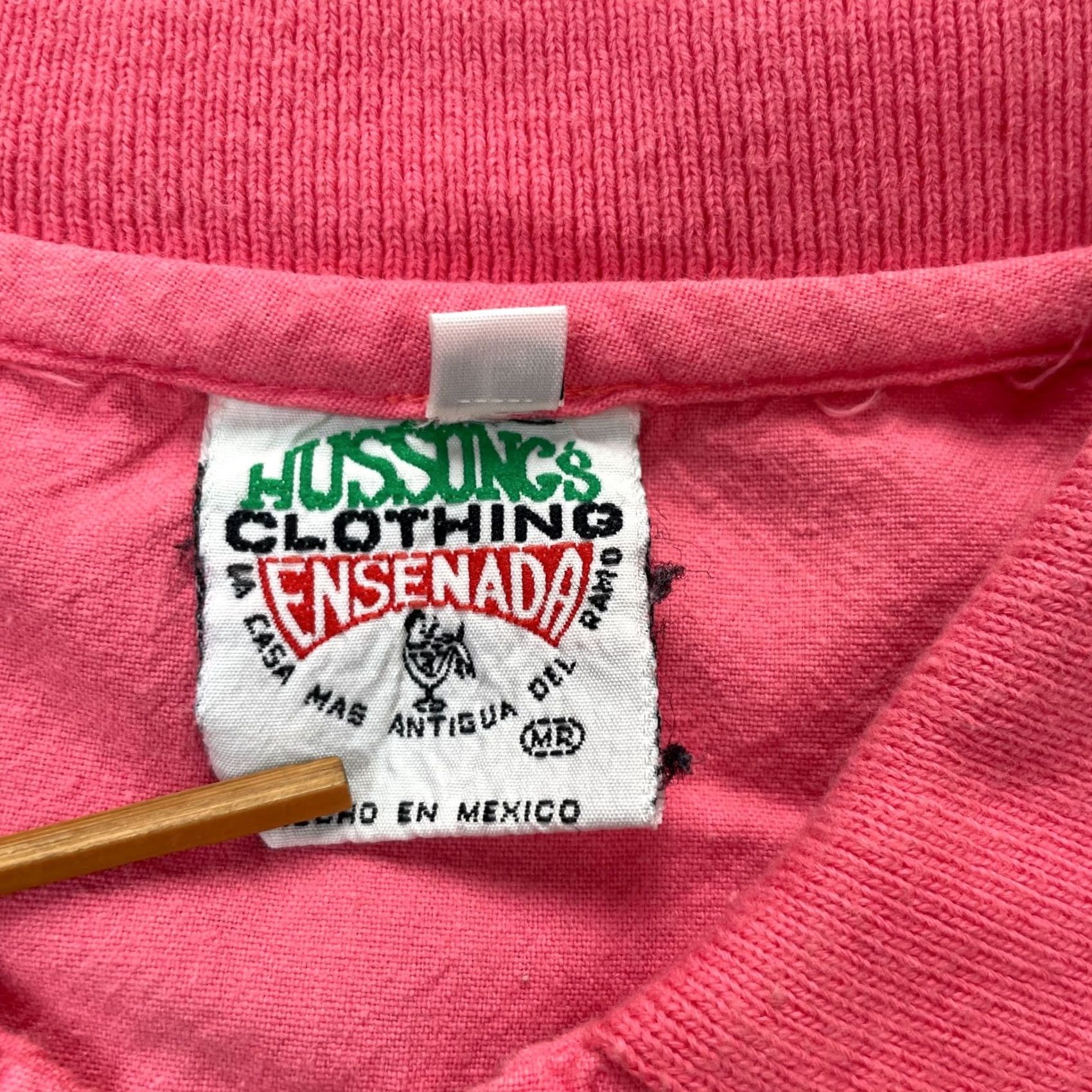 Vintage VINTAGE Hussongs Polo Shirt Mens L Pink Cotton Mexico Ensenada Golf Classic Preppy Size US L / EU 52-54 / 3 - 3 Thumbnail