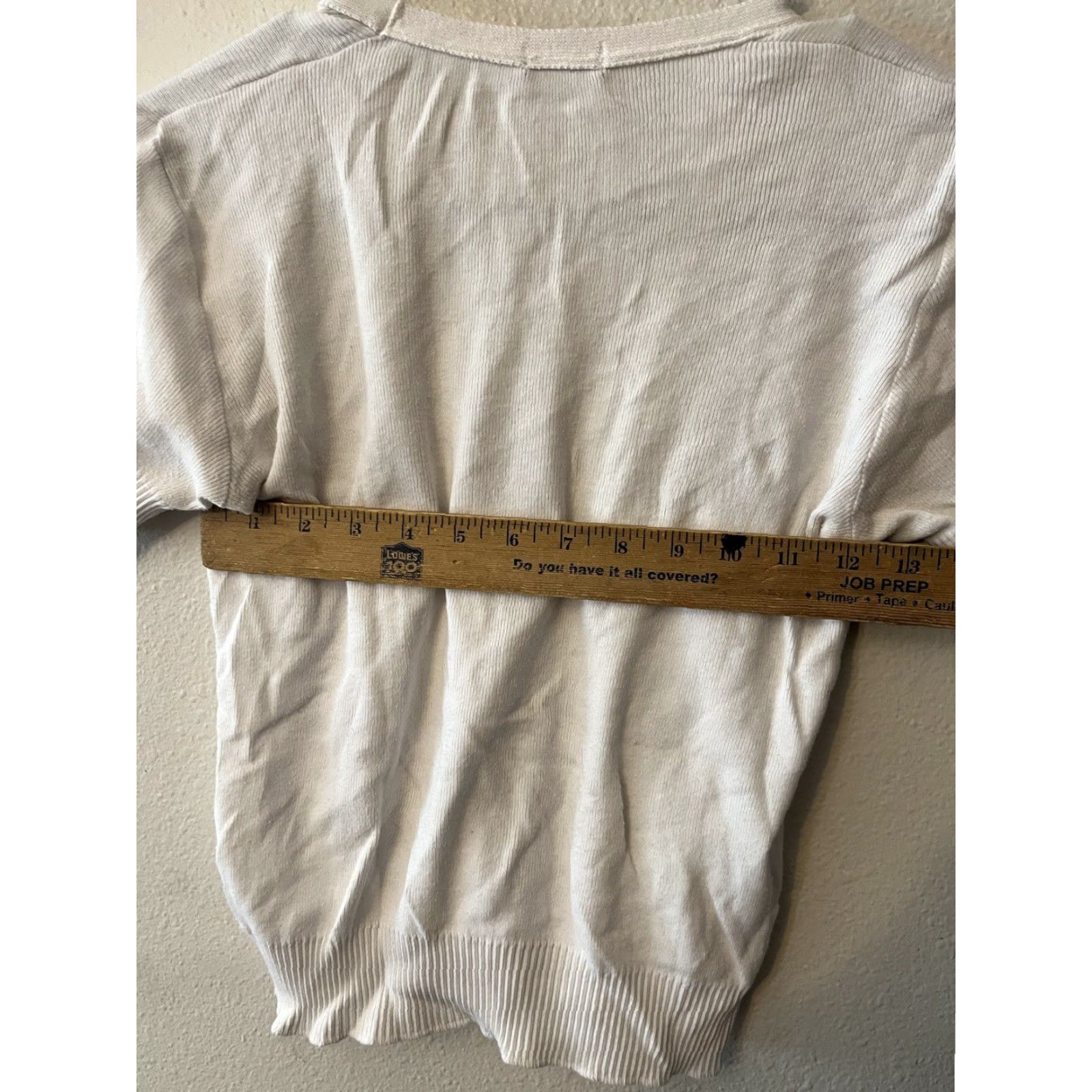 J.Crew VINTAGE? No — J.CREW White V-Neck Short Sleeve Knit Tee Top Women's XS Pullover T-Shirt 100% Cotton Basic Casual Summer 2010s Womens Size XS / US 0-2 / IT 36-38 - 4 Thumbnail
