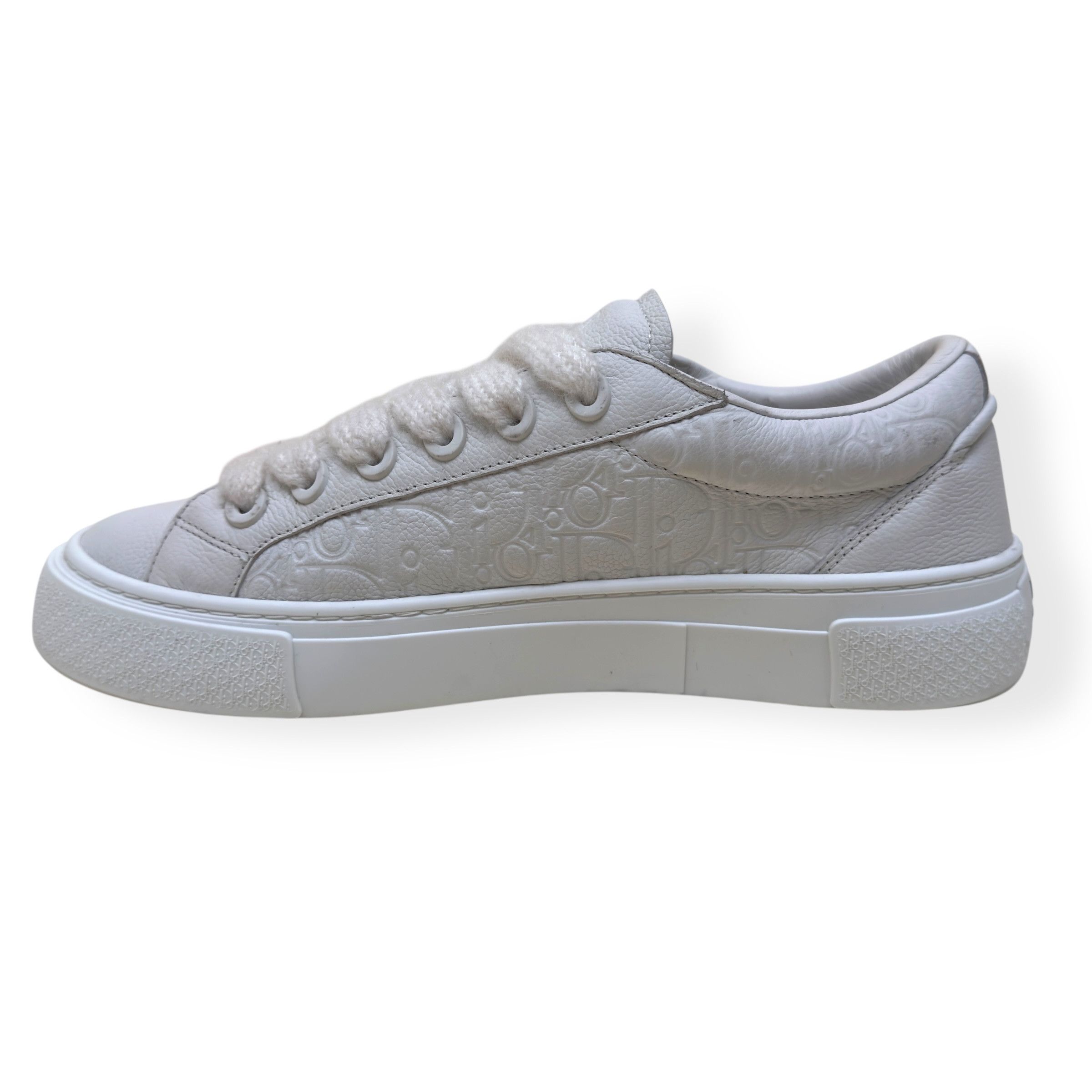 Dior DIOR B33 OBLIQUE LEATHER SPIN SNEAKER WHITE 45 / UK11 Size US 12 / EU 45 - 3 Thumbnail