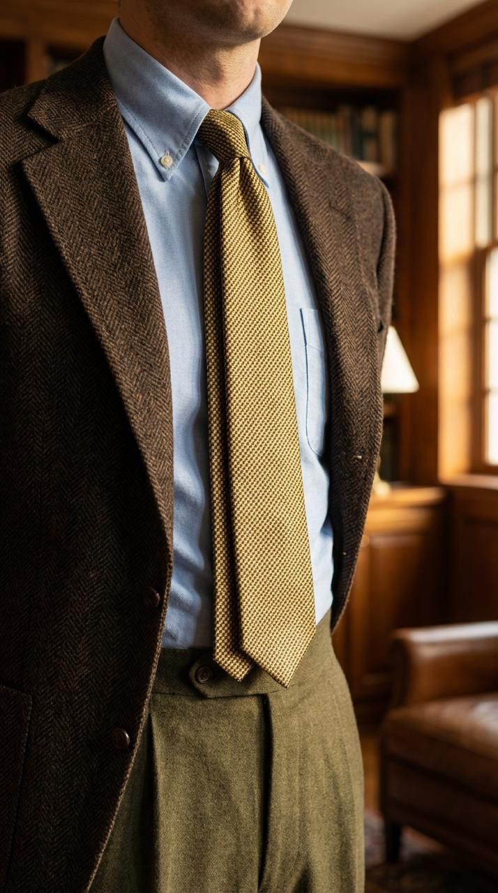 Canali Canali Italy 100% silk Tie Necktie for Men Yellow Top Luxury Size ONE SIZE - 2 Thumbnail