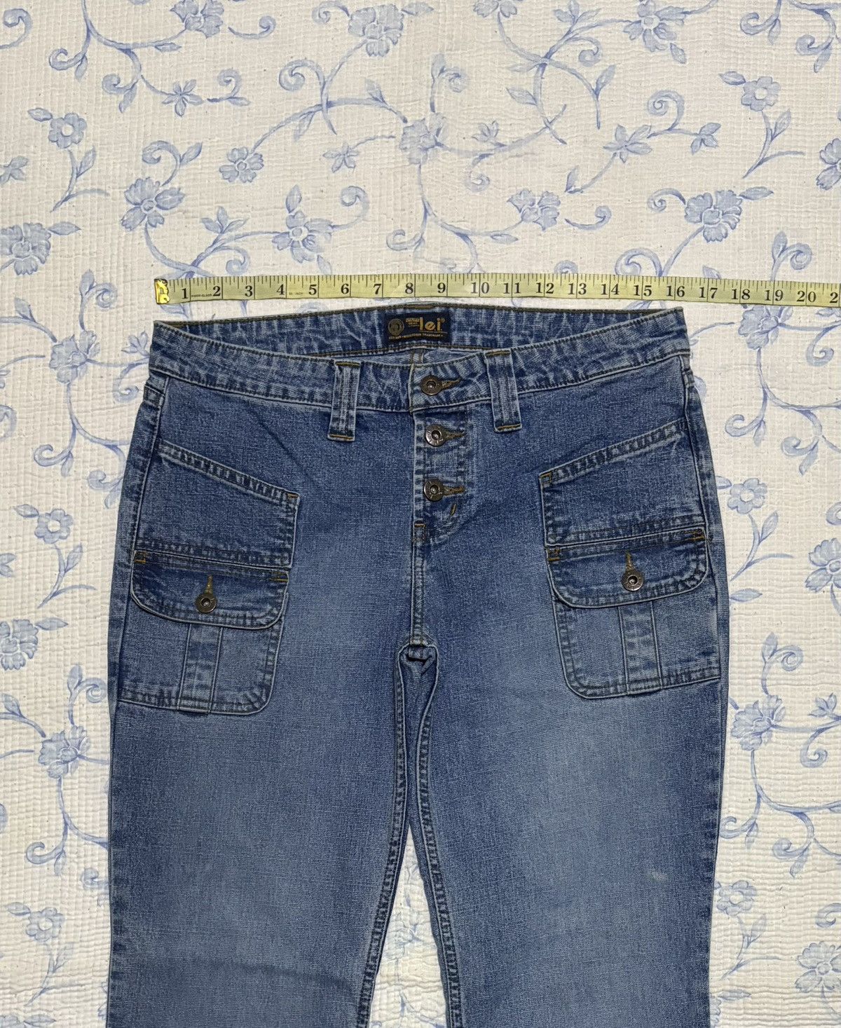 L.E.I. L.e.i Streetwear Jeans Flared Double Pocket Infront Denim Size US 32 / EU 48 - 3 Thumbnail