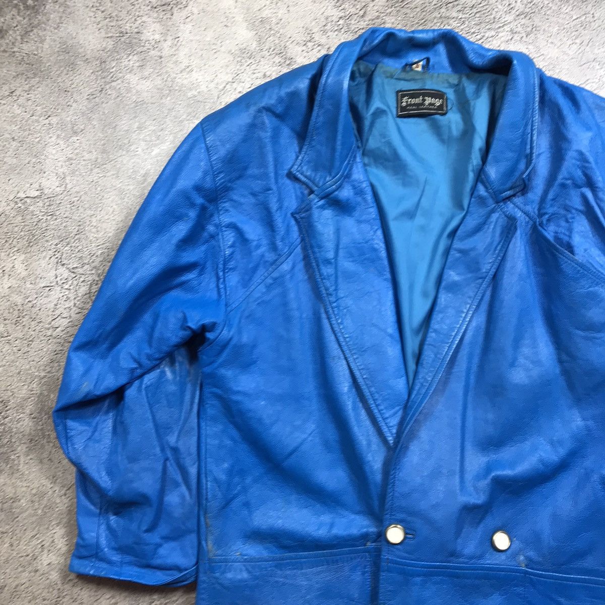 Vintage Vintage Y2K Blue Oversized Blazer Streetwear Casual Washed S Size S / US 4 / IT 40 - 2 Thumbnail