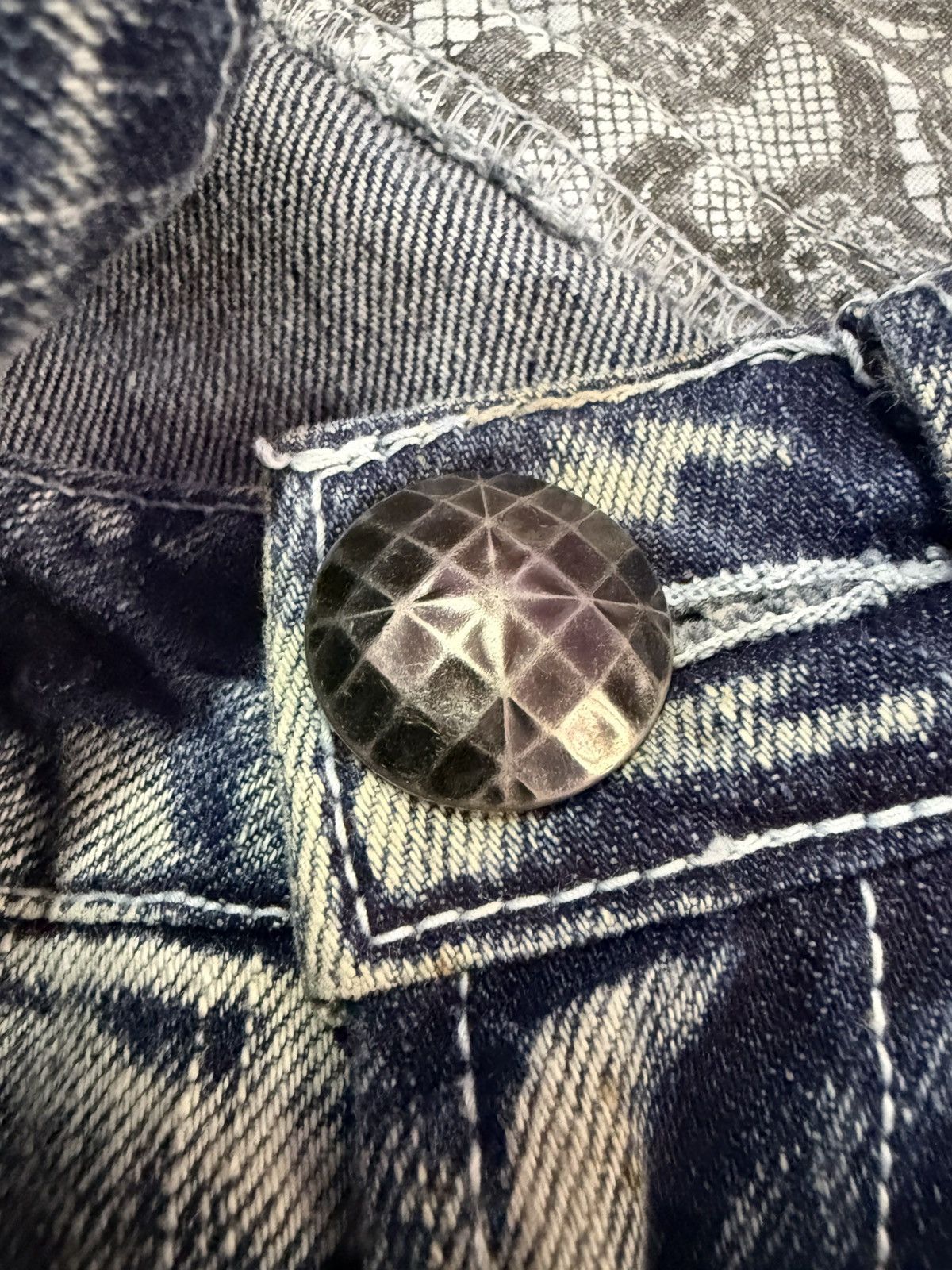 Hysteric Glamour × Japanese Brand The Vintage Standard Acid Wash Destroy Jeans Size US 29 - 22 Thumbnail