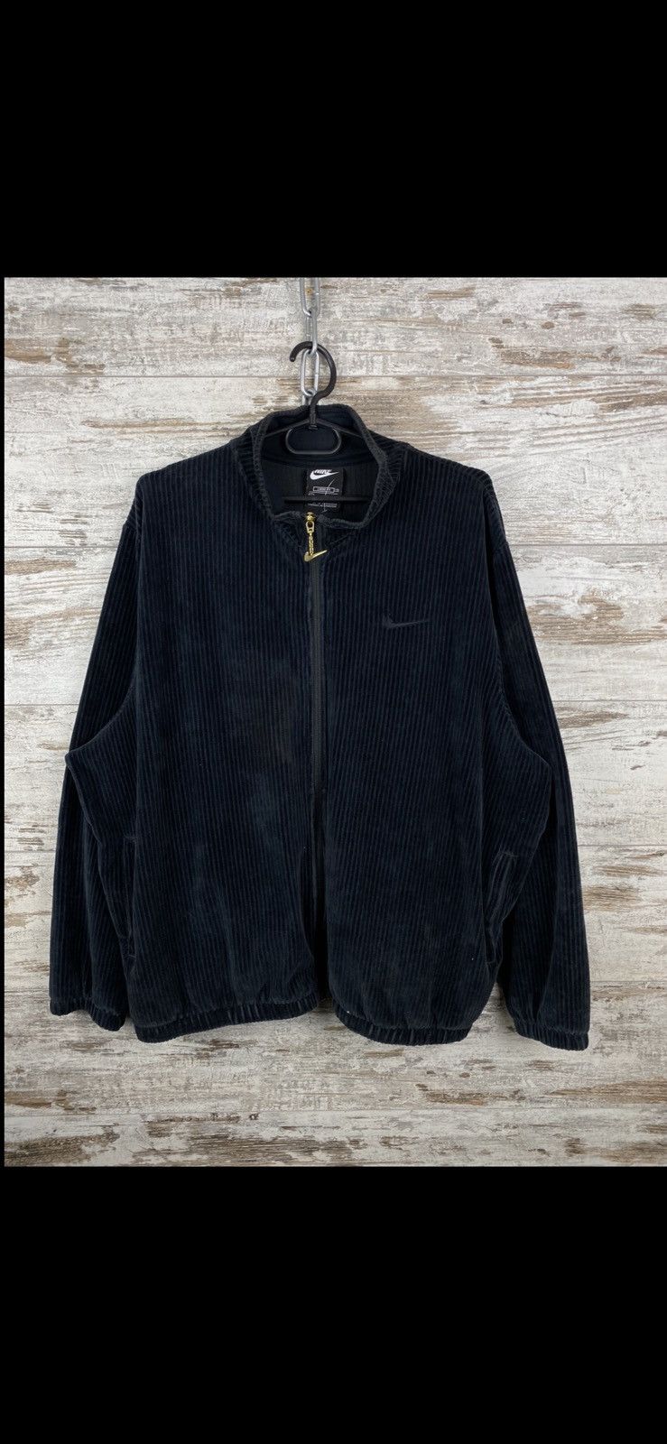 Vintage Mens Vintage Nike Velvet Corduroy Zip Up Sweatshirt Size US XL / EU 56 / 4 - 1 Thumbnail
