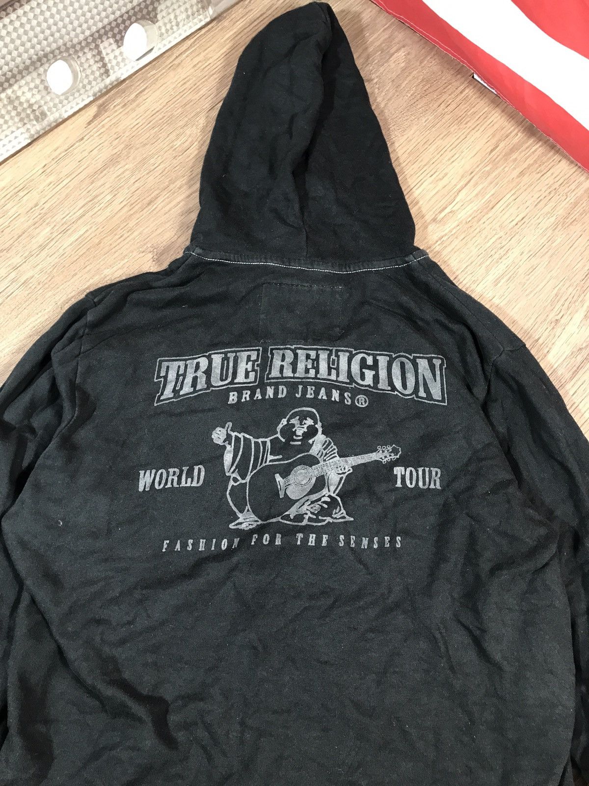 True Religion × Vintage True Religion Zip Hoodie Vintage Y2K Big Logo Size US L / EU 52-54 / 3 - 10 Thumbnail