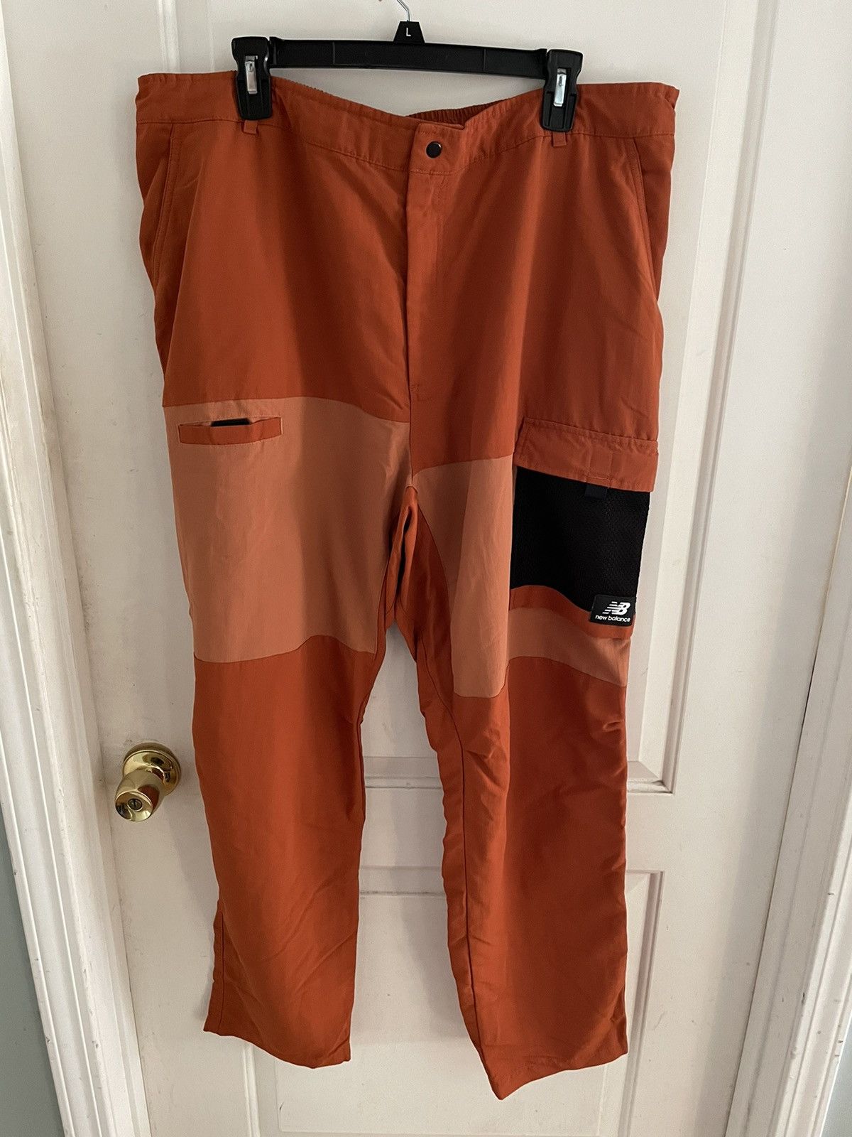 image of New Balance All Terrain Orange Cargo Pants, Men's (Size 38)