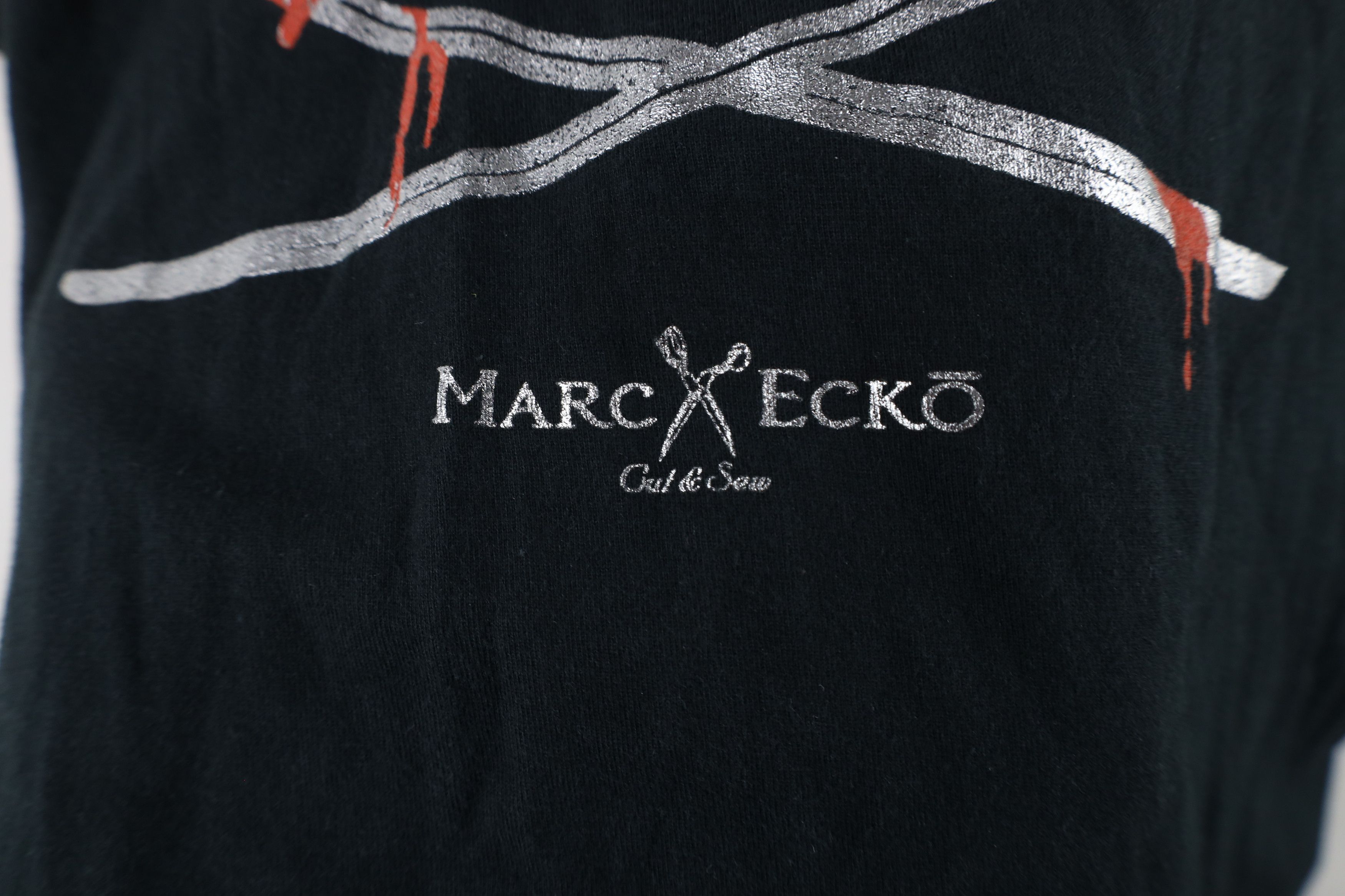 Marc Ecko × Vintage Vintage Marc Ecko Paisley Skull Sword Short Sleeve T-Shirt Size US XL / EU 56 / 4 - 5 Thumbnail