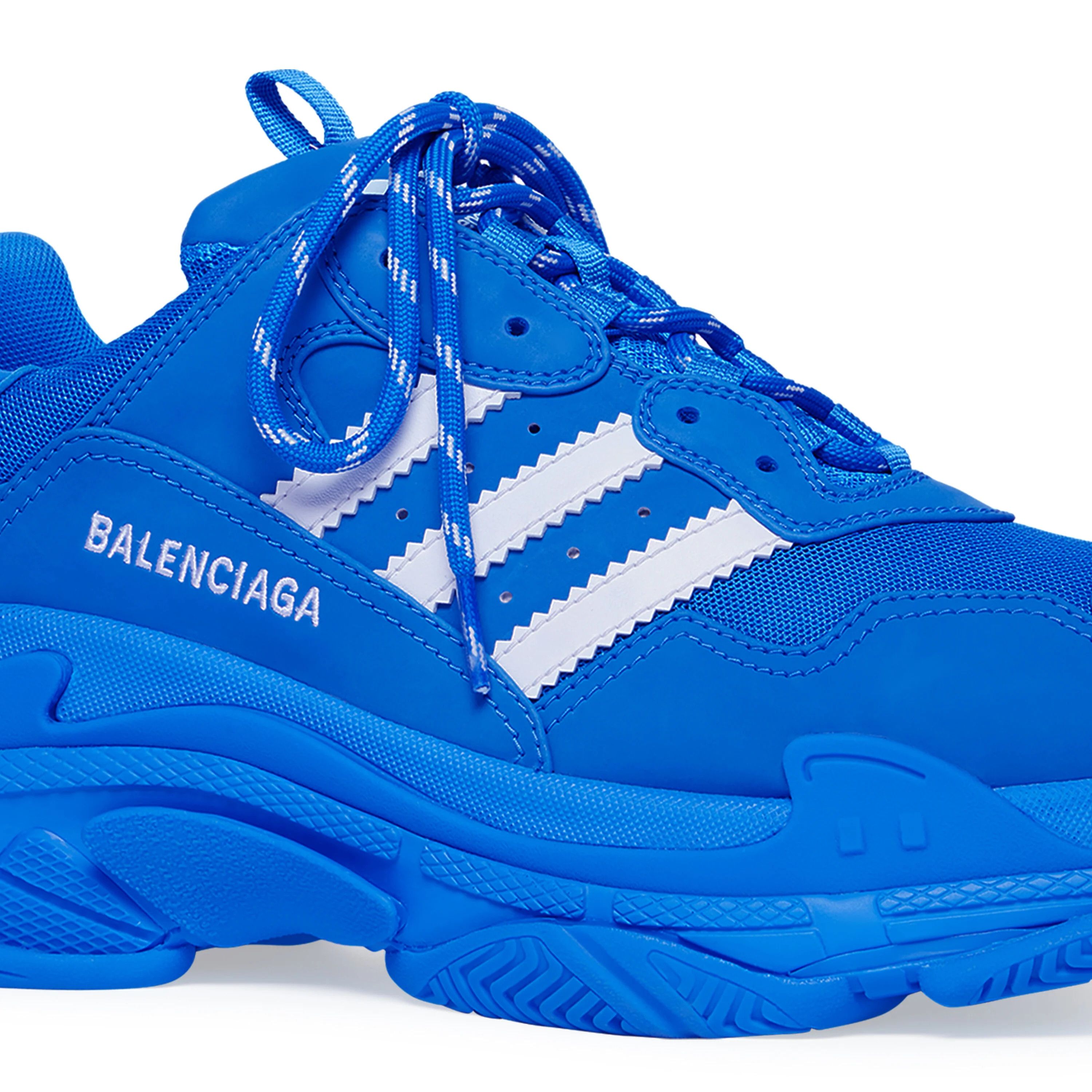 Balenciaga o1in1g1224 Adidas Triple S Sneakers in Blue & White Size US 10 / IT 40 - 6 Thumbnail