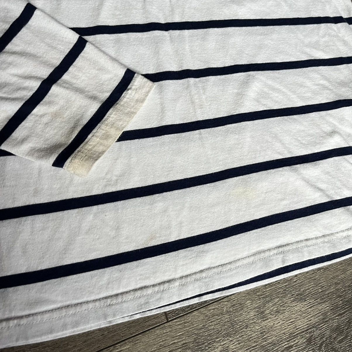 Polo Ralph Lauren Vintage Polo Ralph Lauren Striped Small Basic Logo Hoodie Size US L / EU 52-54 / 3 - 8 Thumbnail