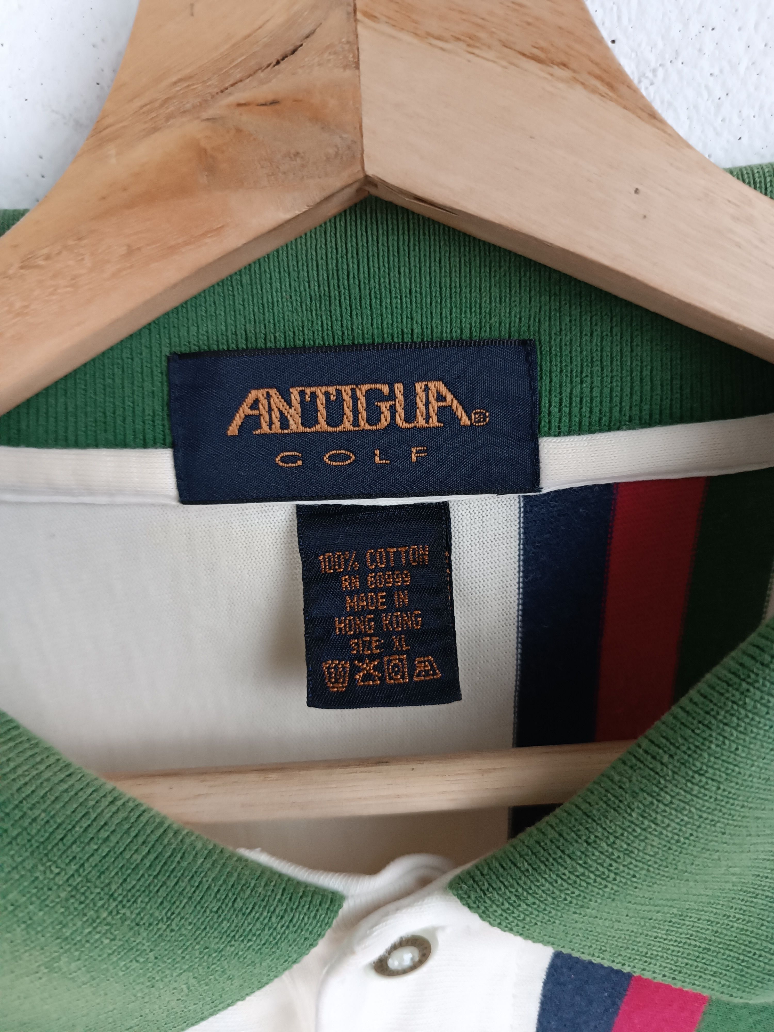Antigua VINTAGE 90'S ANTIGUA CINCINNATI BELL STRIPE POLO TEE RARE Size US XL / EU 56 / 4 - 7 Thumbnail