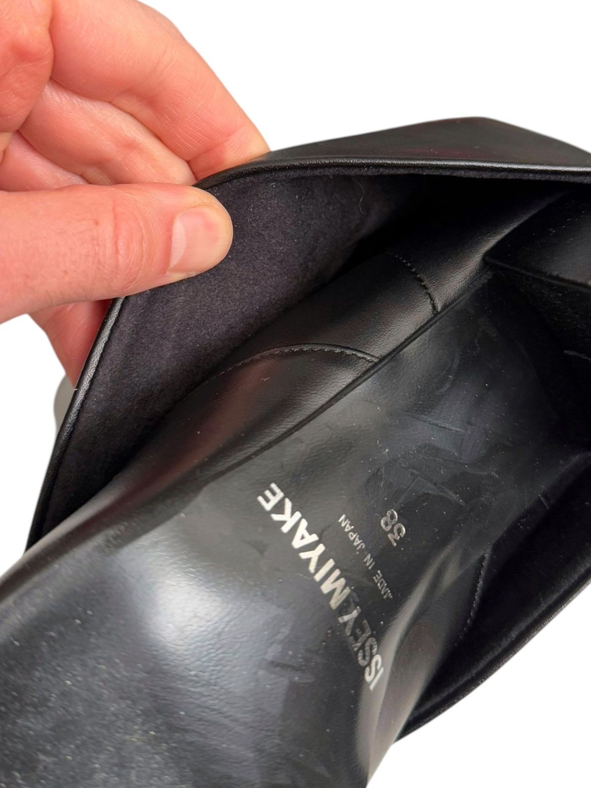 Issey Miyake $1200 Cover Leather Heel Boots Size US 8 / IT 38 - 9 Thumbnail