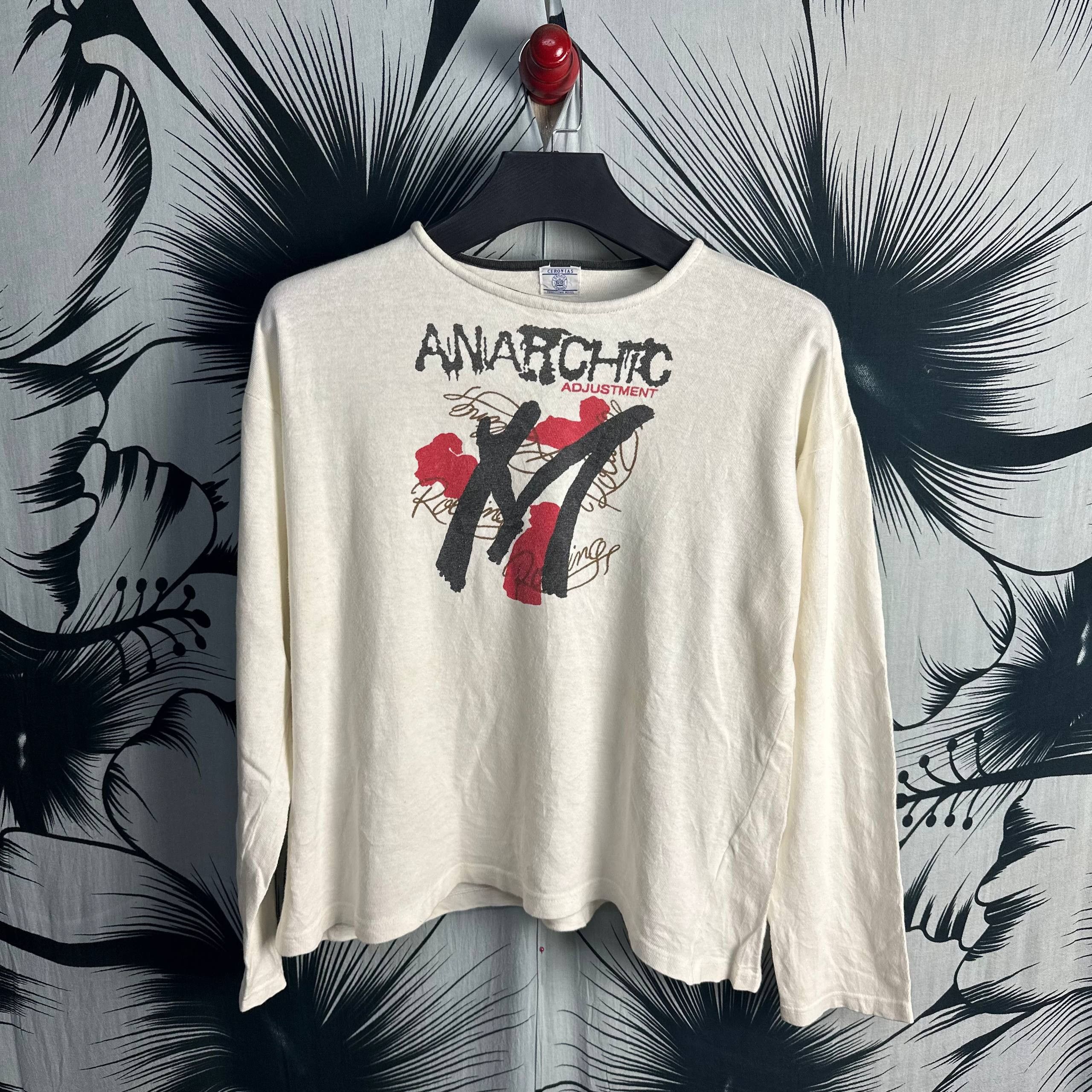 Streetwear × Vintage ANARCHIC ADJUSTMENT 'HELl' Longsleeve vtg