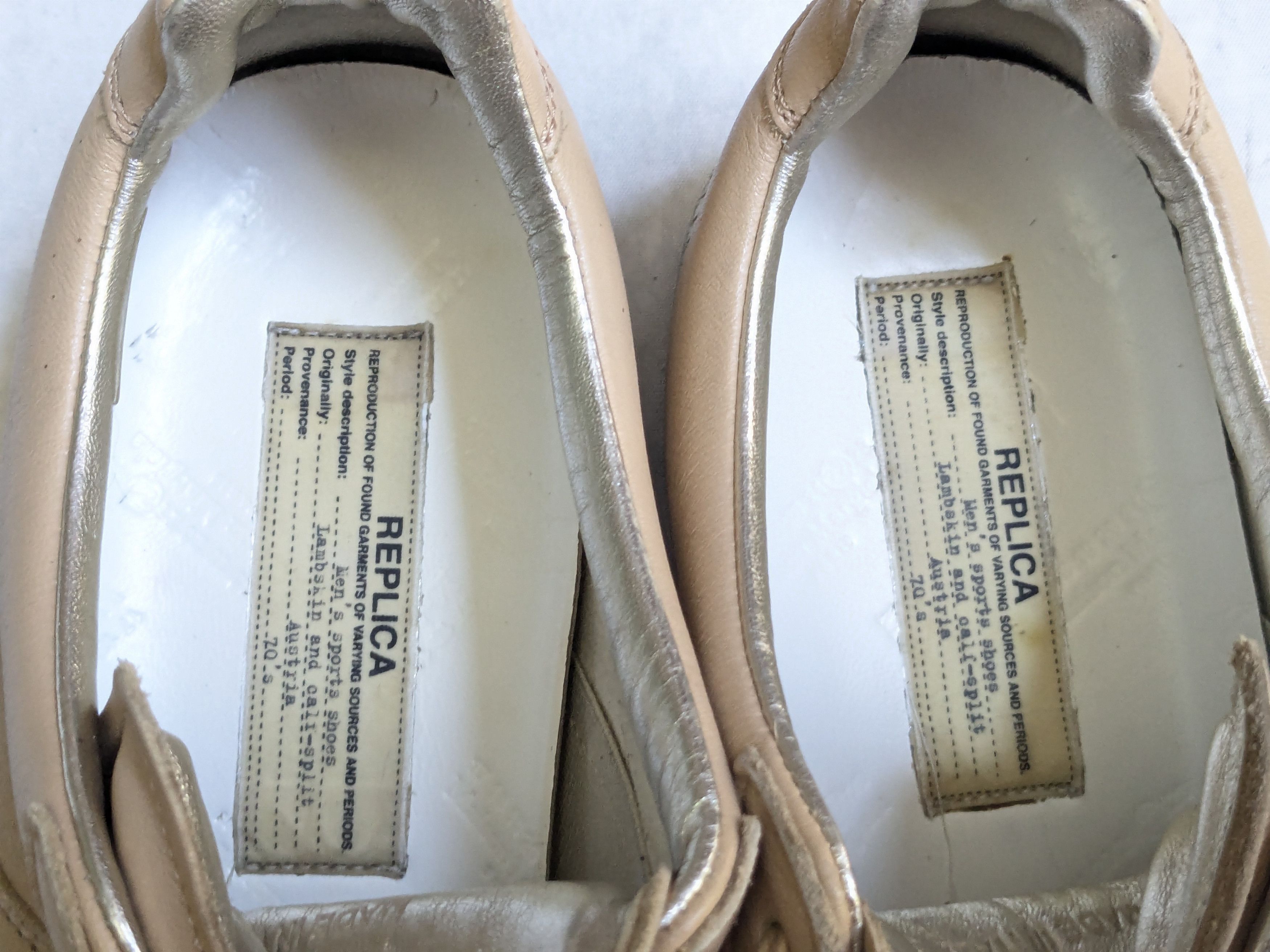 Maison Margiela Maison Margiela Replica GAT Silver 11 44 Low Tops Leather Size US 11 / EU 44 - 10 Thumbnail