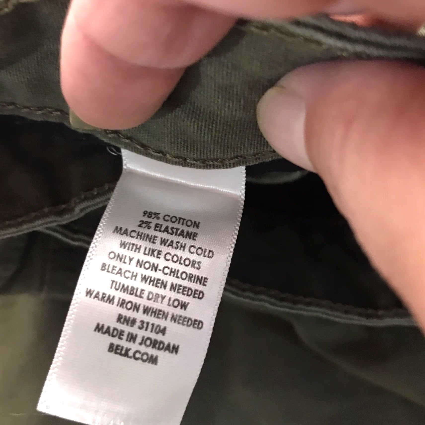 Jordan Brand New Directions Olive Khaki Straight Pants Womens Size 12 Short, Casual Workwear, Comfort Fit, Machine Washable Size 34" / US 12 / IT 48 - 4 Thumbnail