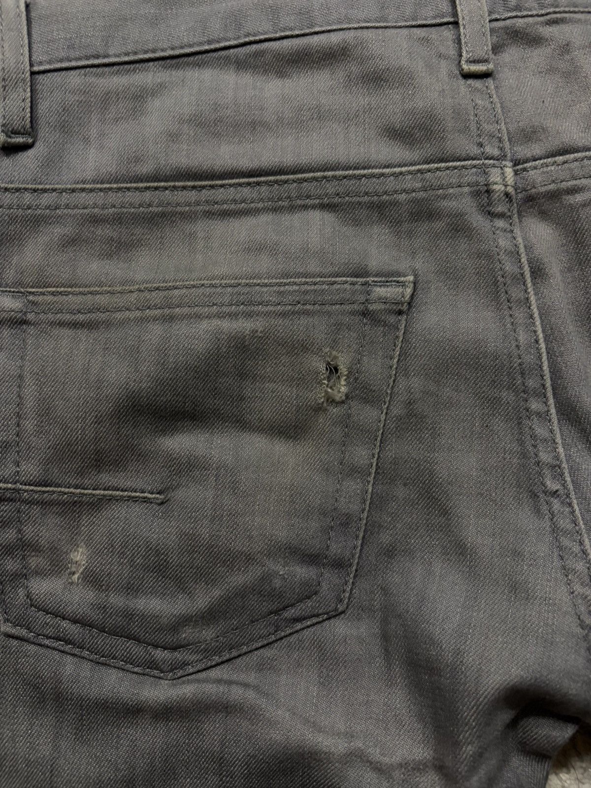 Dior SS08 Dior Homme by Kris Van Assche Grey Denim Size US 29 - 6 Thumbnail