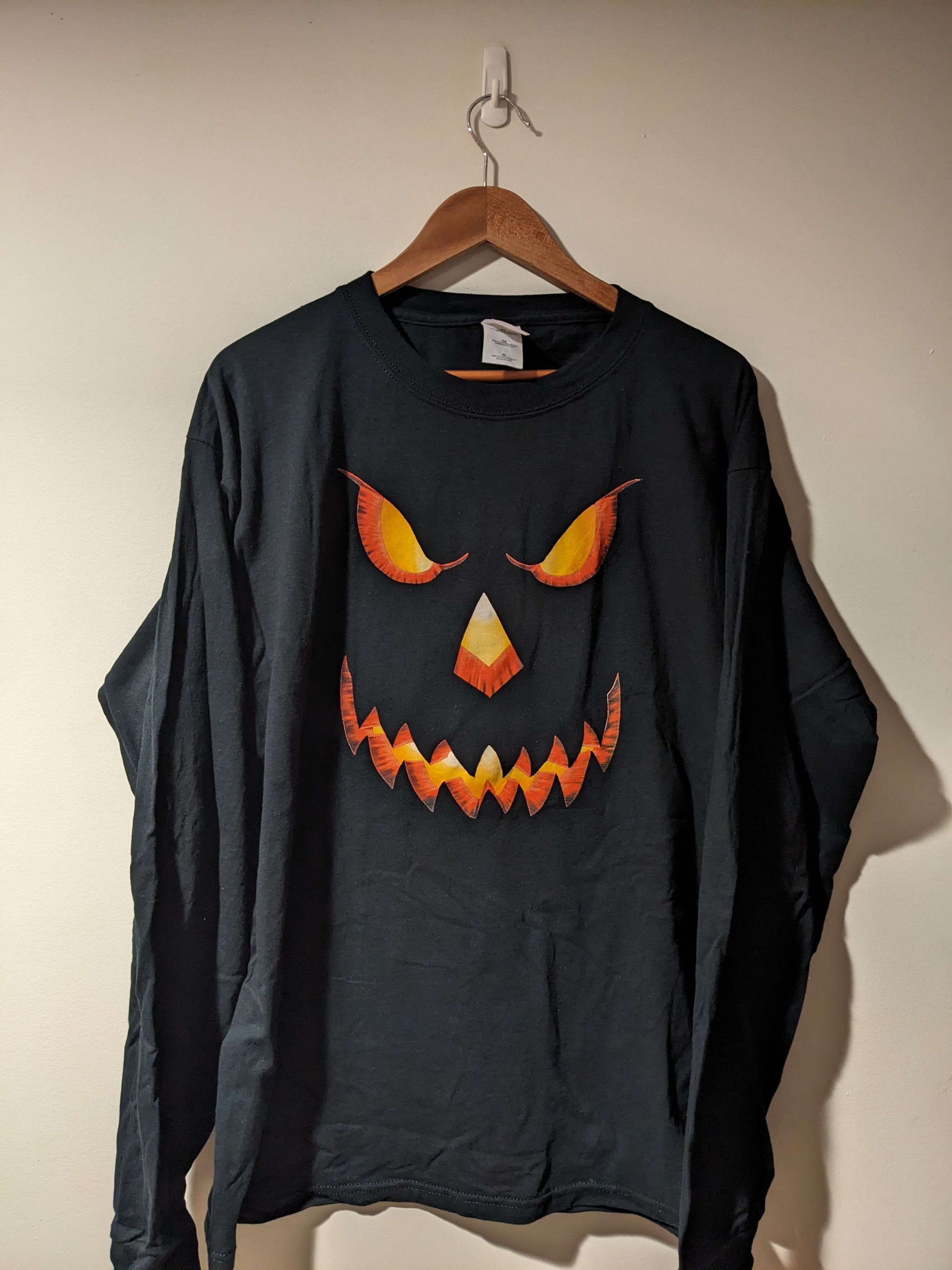 Expert Horror Vintage Y2K Pumpkin Halloween Scary Long-Sleeve T-Shirt Size US XL / EU 56 / 4 - 1 Thumbnail