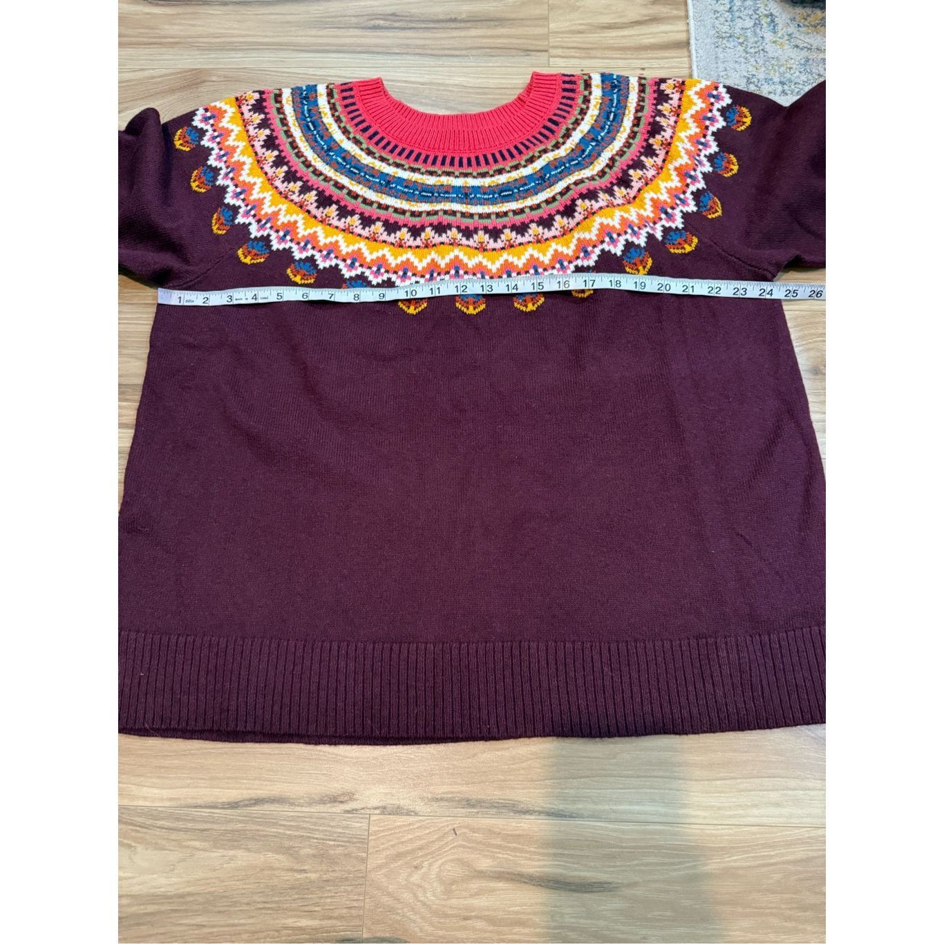 Other Talbots fair isle crew neck sweater Plus size 3X petite Size 4XL / US 24-26 - 6 Thumbnail
